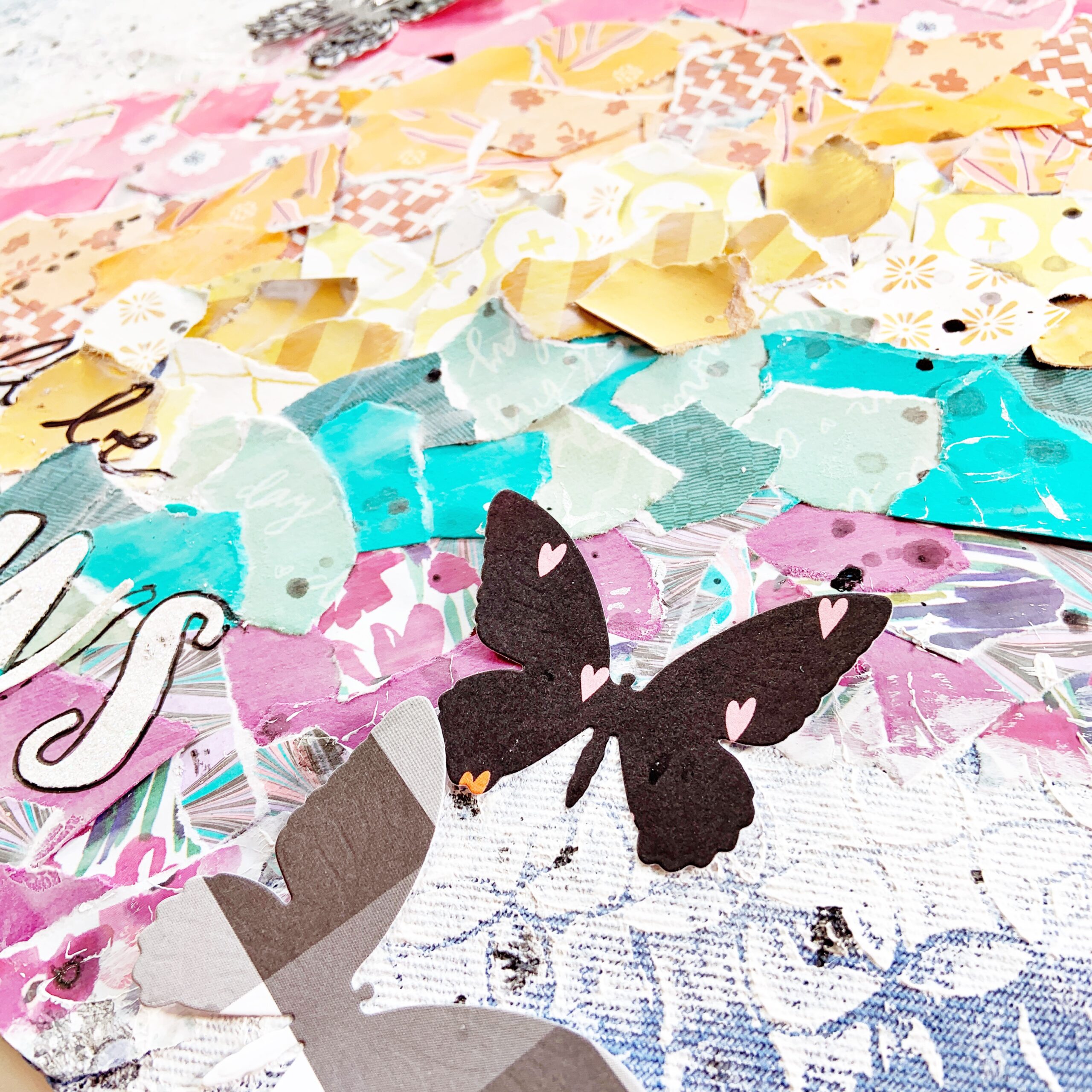 "There Will Be Rainbows" Art Journal Process The Scrappy Wife