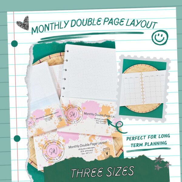 Monthly Double Page Planning Insert
