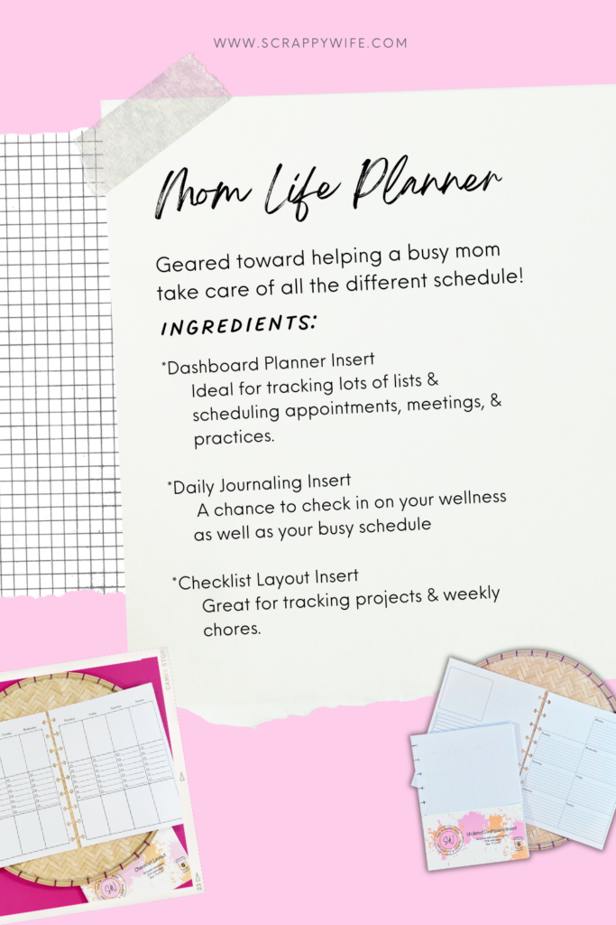 planner-recipe-building-the-perfect-mom-life-planner-the-scrappy-wife for Free Printable Busy Mom Planner Planner Recipe: Building the Perfect Mom Life Planner - The Scrappy Wife for Free Printable Busy Mom Planner