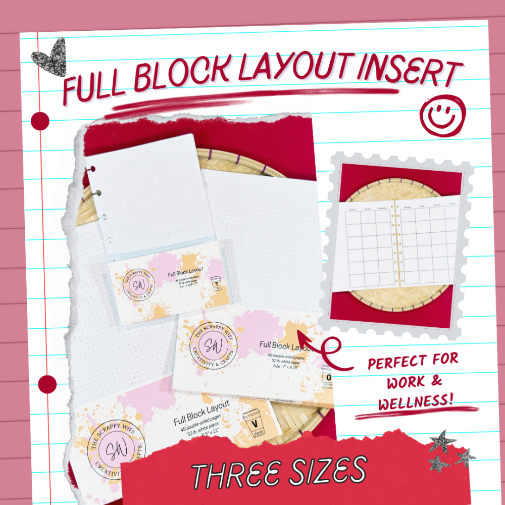 Undated Full Block Layout The Scrappy Wife
